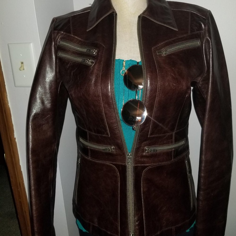 bebe leather jacket